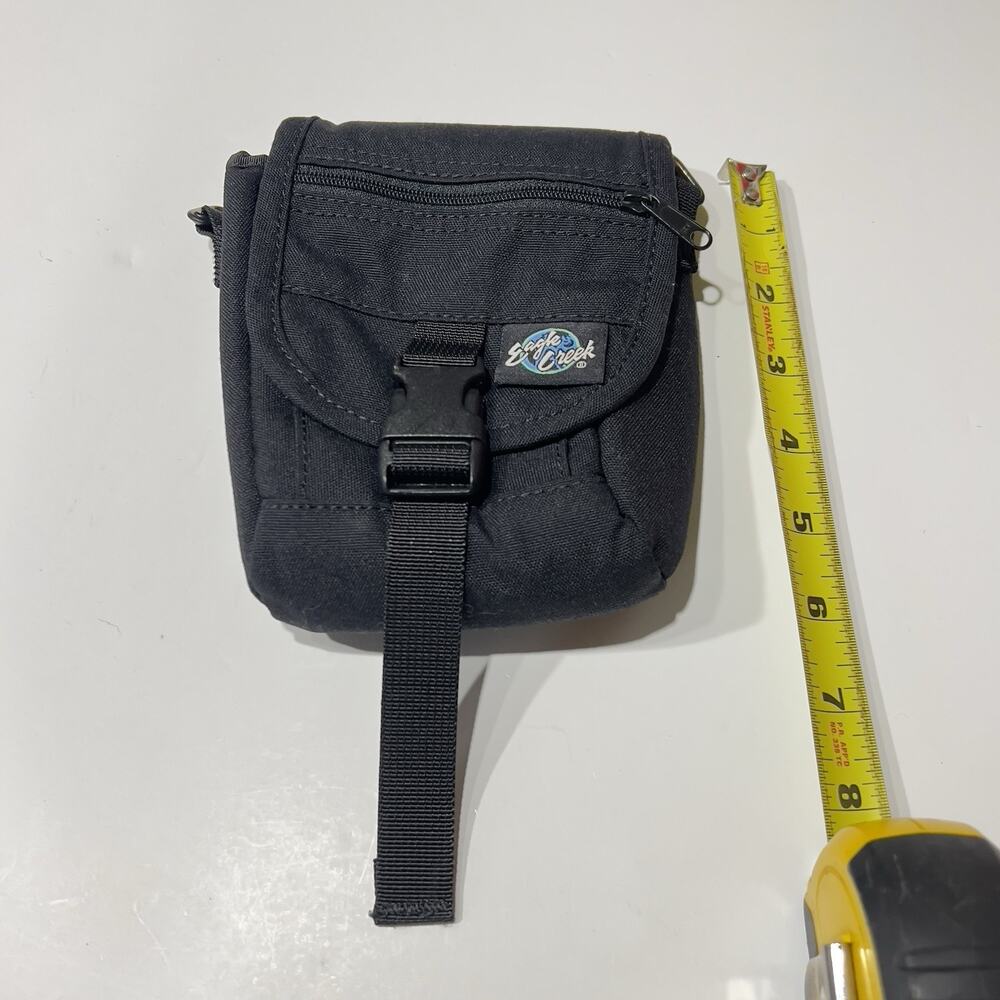 Eagle Creek Mini Belt Attachment Pouch Bag Camera Black 6x6 Belt Bag